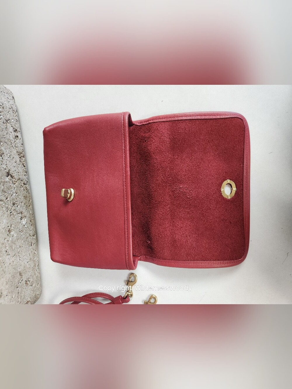 Coach Casino Bag, 1995, Red, Style #9924 - Picture 8 of 16